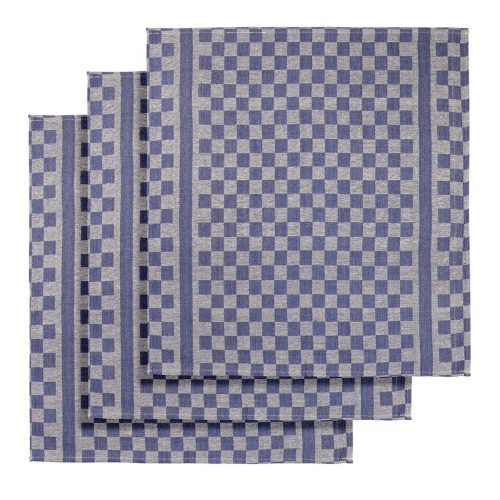 DWL Theedoek blokdoek Groom-A Blue