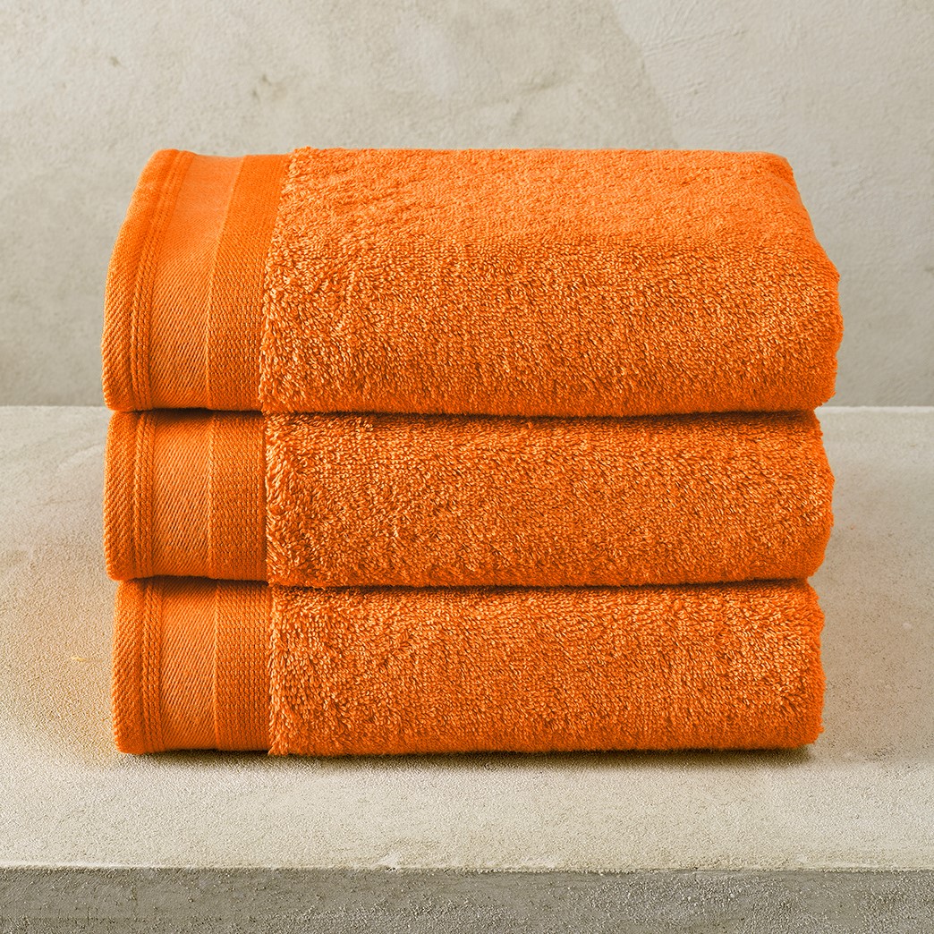 Optimisme Vooruitzicht eer De Witte Lietaer Handdoek Excellence Papaya Orange ⋆ de Linnen Loods