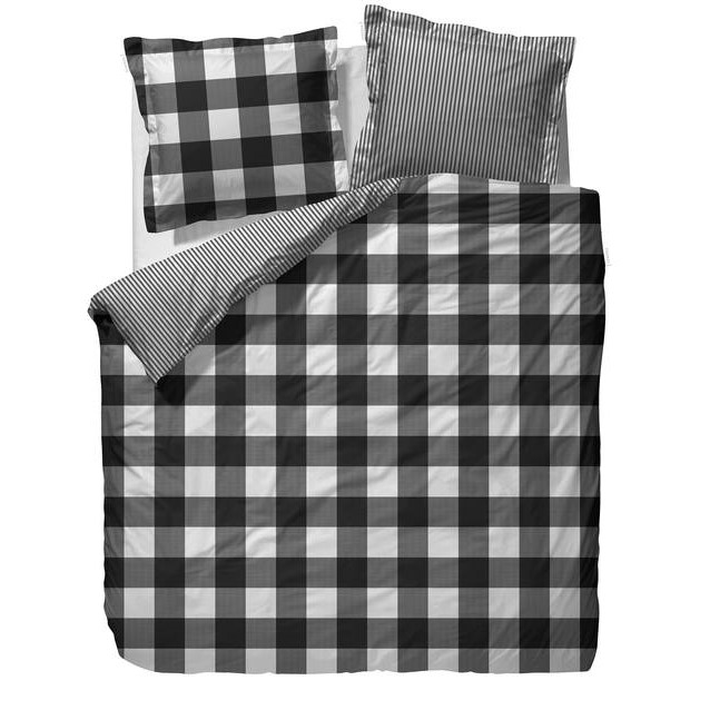 Vervuild duidelijkheid Genre Essenza Dekbedovertrek(set) Checkerboard Black ⋆ de Linnen Loods