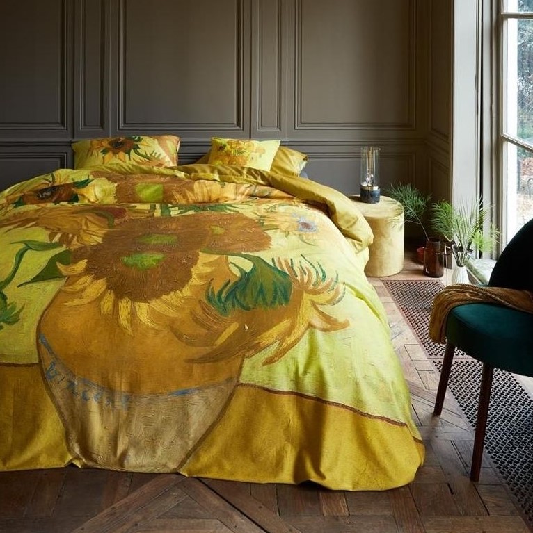 x Van Gogh Museum Dekbedovertrek(set) Tournesol Yellow ⋆ Linnen Loods