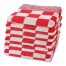 L2G Keukendoek Blokdoek Holland Rood (set à 6 stuks)