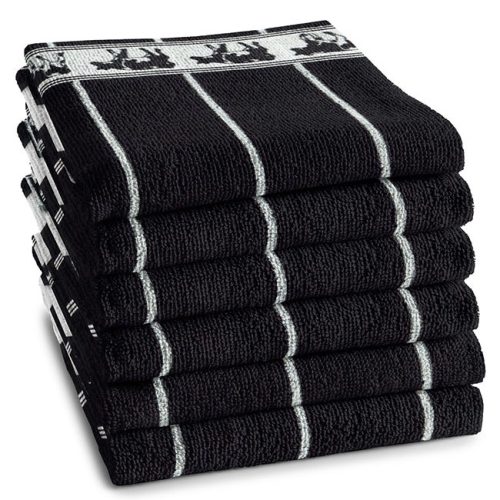 DDDDD Keukendoek Cow Black / White