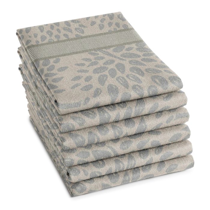 DDDDD Theedoek Trees Taupe (voordeelset: 6 stuks)