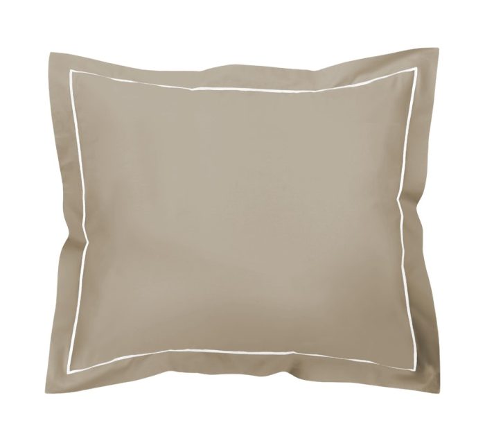 DWL Kussensloop Bumblebee White / Vision Taupe 60x70cm