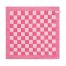 Knit Factory Keukendoek Block Ecru / Fuchsia Roze
