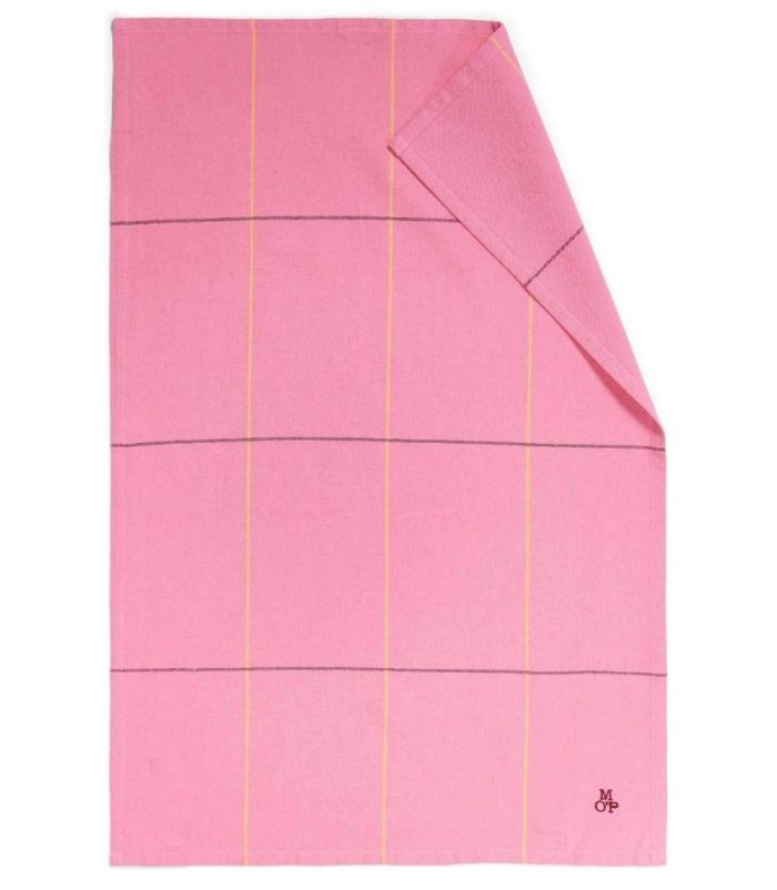 Marc O'Polo Theedoek Haley Multi Pink (set a 2 stuks)