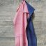 Marc O'Polo Theedoek Haley Multi Pink (set a 2 stuks)