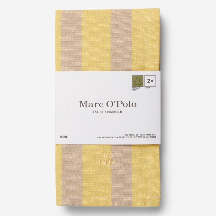 Marc O'Polo Theedoek Haley Multi Yellow (set a 2 stuks)